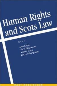 cover of the book Human Rights and Scots Law