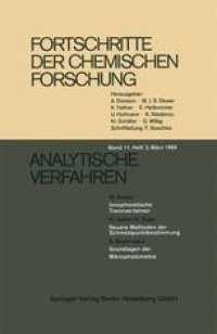 cover of the book Analytische Verfahren