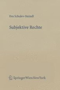 cover of the book Subjektive Rechte: Eine rechtstheoretische und dogmatische Analyse am Beispiel des Verwaltungsrechts