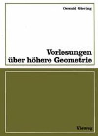 cover of the book Vorlesungen über höhere Geometrie