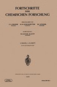 cover of the book Fortschritte der Chemischen Forschung Volume 1