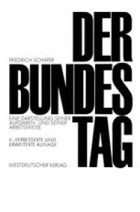 cover of the book Der Bundestag: Eine Darstellung seiner Aufgaben und seiner Arbeitsweise