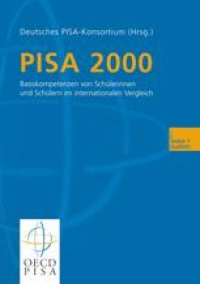 cover of the book PISA 2000: Basiskompetenzen von Schülerinnen und Schülern im internationalen Vergleich