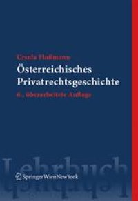 cover of the book Österreichische Privatrechtsgeschichte