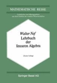 cover of the book Lehrbuch der linearen Algebra