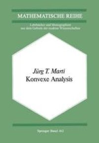 cover of the book Konvexe Analysis