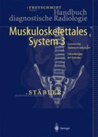 cover of the book Handbuch diagnostische Radiologie: Muskuloskelettales System 3