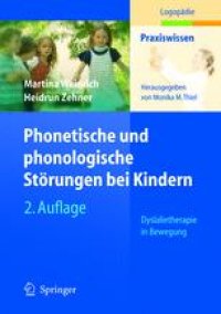 cover of the book Phonetische und phonologische Störungen bei Kindern: Dyslalietherapie in Bewegung