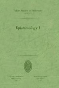 cover of the book Epistemology I