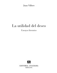 cover of the book La utilidad del deseo