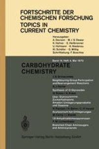 cover of the book Carbohydrate Chemistry