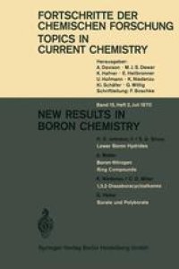 cover of the book New Results in Boron Chemistry