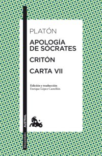 cover of the book Apología de Sócrates ; Critón ; Carta VII