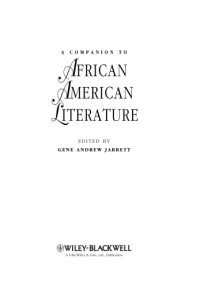 cover of the book A Companion to African American Literature