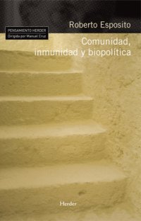 cover of the book Comunidad, Inmunidad Y Biopolitica