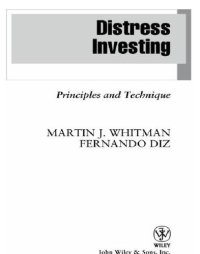 cover of the book Distress investing: principles and technique