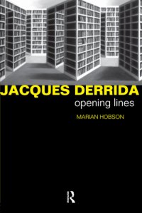 cover of the book Jacques Derrida opening lines