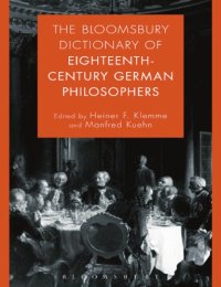 cover of the book The Bloomsbury dictionary of eighteenth-century German philosophers