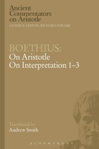 cover of the book Boethius: On Aristotle On interpretation. 1-3