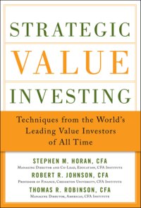 cover of the book Strategic value investing techniques from the world's leading value investors of all time