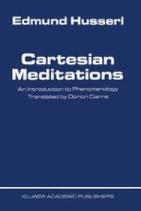 cover of the book Cartesian Meditations: An Introduction to Phenomenology