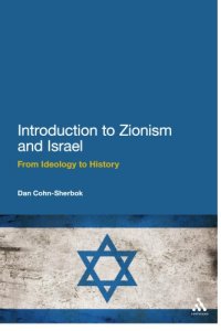 cover of the book Introduction to Zionism and Israel: from ideology to history