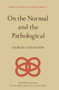 cover of the book On the Normal and the Pathological