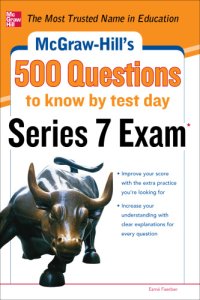 cover of the book McGraw-Hill's 500 Series 7 Exam Questions to Know by Test Day