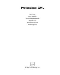 cover of the book Professional XML