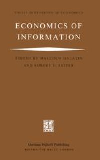 cover of the book Economics of Information