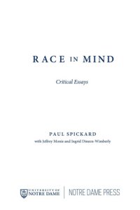 cover of the book Race in mind: critical essays