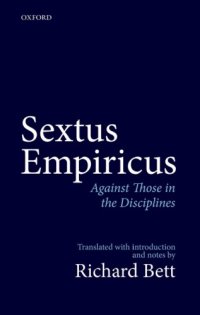 cover of the book Sextus Empiricus: against those in the disciplines