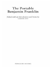 cover of the book The Portable Benjamin Franklin