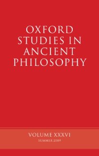 cover of the book Oxford studies in ancient philosophy. Vol. XXXVI