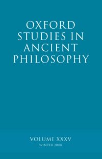 cover of the book Oxford Studies in Ancient Philosophy XXXV