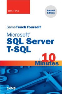 cover of the book Sams teach yourself Microsoft SQL Server T-SQL in 10 minutes