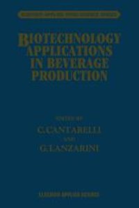 cover of the book Biotechnology Applications in Beverage Production