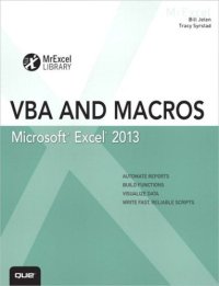 cover of the book Excel 2013 VBA and Macros