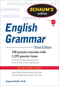 cover of the book Schaum's Outline of English Grammar