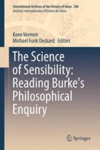 cover of the book The Science of Sensibility: Reading Burke's Philosophical Enquiry