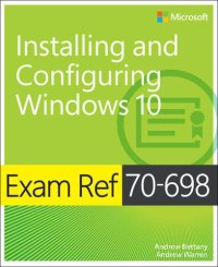 cover of the book Exam Ref 70-698: installing and configuring Windows 10