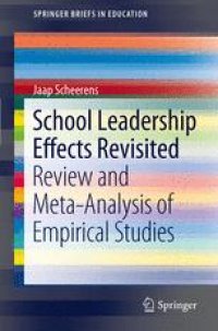 cover of the book School Leadership Effects Revisited: Review and Meta-Analysis of Empirical Studies