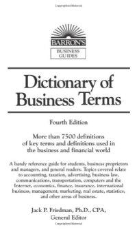 cover of the book Dictionary of Business Terms