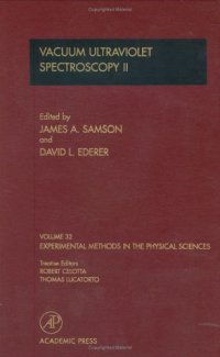 cover of the book Vacuum Ultraviolet Spectroscopy II