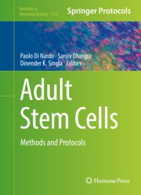 cover of the book Adult Stem Cells: Methods and Protocols