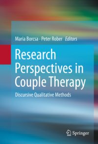 cover of the book Research Perspectives in Couple Therapy: Discursive Qualitative Methods