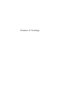 cover of the book Frontiers of sociology