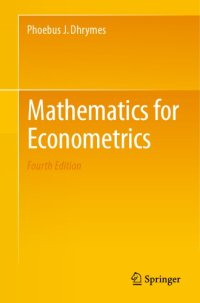 cover of the book Mathematics for Econometrics