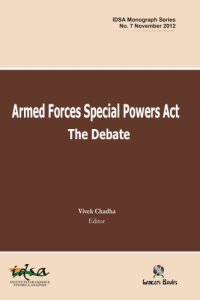 cover of the book Armed Forces Special Powers Act: the debate