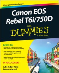 cover of the book Canon EOS Rebel T6i/750D for dummies